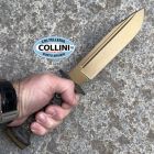 WanderTactical Wander Tactical - Centuria Pilot Black Block knife - Bronze - Micarta