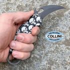 FOX Knives Fox - Mini Karambit - Black Idroglider N690Co & Punisher Skull Pattern