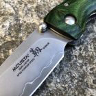 Mcusta - Shinari Shinra Maxima knife - SPG2 Powder Steel - Green Pakka