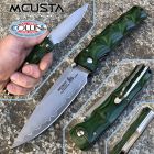 Mcusta - Shinari Shinra Maxima knife - SPG2 Powder Steel - Green Pakka