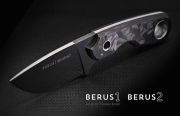 Viper - Berus 1 knife by T. Rumici - M390 & Fibra di Carbonio Marmoriz