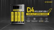 Nitecore - Ci4 Superb Charger - per Li-ion, Ni-MH e IMR - AA, AAA, 145