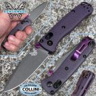 Benchmade - Mini Bugout - 533GY-09 - Dark Purple Grivory & Tungsten Ce