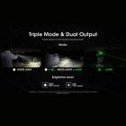 Nitecore - NPL25 GL - Green Laser Tactical Light 900 lumens e 255 metr