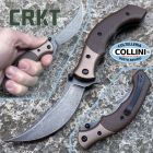 CRKT - Folts Ritual Compact - Blackwash 12C27 & Brown Micarta - 7465 -