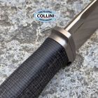 Lion Steel Lionsteel - Acha knife - Satin M390 & Black Burlap Micarta - AH BLB -