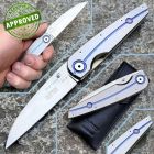 Approved Klotzli - High Tech Opal Liner Lock Folder - ATS-34 & Titanium - COLLE