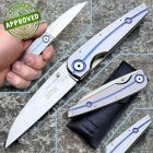 Approved Klotzli - High Tech Opal Liner Lock Folder - ATS-34 & Titanium - COLLE