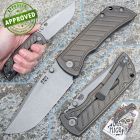 Approved McNees Knives - MAC2 3.5" Fastback - Matte SW CPM-Magnacut & Bronze Ti