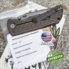 Approved McNees Knives - MAC2 3.5" Fastback - Matte SW CPM-Magnacut & Bronze Ti