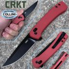 CRKT - Q Compact Knife - Black Oxide 14C28N & Red GRN - 7075R - coltel