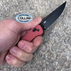 CRKT - Q Compact Knife - Black Oxide 14C28N & Red GRN - 7075R - coltel