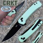 CRKT - Q Compact Knife - Black Oxide 14C28N & Aqua GRN - 7075B - colte