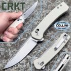 CRKT - Q Compact Knife - Stonewashed 14C28N & Grey GRN - 7075S - colte