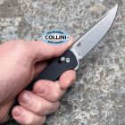 CRKT - Q Compact Knife - Stonewashed 14C28N & Black GRN - 7075 - colte