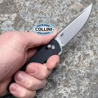 CRKT - Q Compact Knife - Stonewashed 14C28N & Black GRN - 7075 - colte