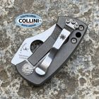 Spyderco - McBee by Jonathan McNees - Stonewashed CTS XHP & Titanium -