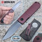 Boker - BRLW Barlow Pocket Knife - PVD MagnaCut & Red Richlite - Premi