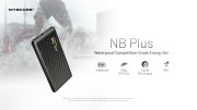 Nitecore - NB PLUS - Power Bank 22.5W da 10000mAh / 38.5Wh in Fibra di