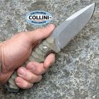 Mercury - Ranger Knife - Stonewashed Sleipner & Green Canvas Micarta -