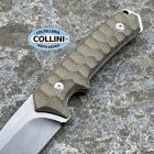 Mercury - Ranger Knife - Stonewashed Sleipner & Green Canvas Micarta -