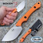 Boker Plus - Pocket MUK Knife - Stonewashed 14C28N & Orange G10 - 02BP