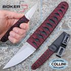 Boker Plus - Kissaki Knife - Stonewashed 440C & Wine Red Wrap - 02BP00