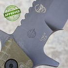 Busse Strider Knives - Monkey Edge BT MEFP - Black CPM-3V & Frag Pattern Gre