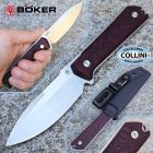 Boker - Kiboku - Satin RWL34 & Richlite Richlite Red Topo - 120575 - C