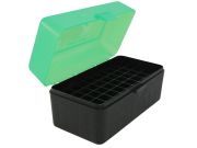 MTM Flip-Top Box 22-250 Remington, 243 Winchester, 308 Winchester - 50 Colpi -BK/GREEN