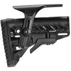 Fab Defense M16/M4/AR15 Tactical Buttstock With Adjustable Cheek Rest - Black