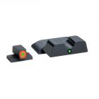 Ameriglo - Pro i-Dot 2 Dot Complete Set Tritium Night Sight Fits S&W Shield - Green Orange Front Rear Sights