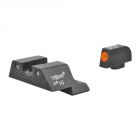 Trijicon HD XR Night Sight Set 3 Dot Green Tritium With Orange Front Outline