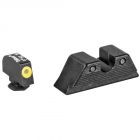 Trijicon HD XR Tritium Night Sight Fits Glock MOS Yellow Front Outline
