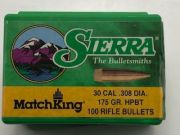 Sierra MatchKing cal.30 .308 dia 175 grani HPBT